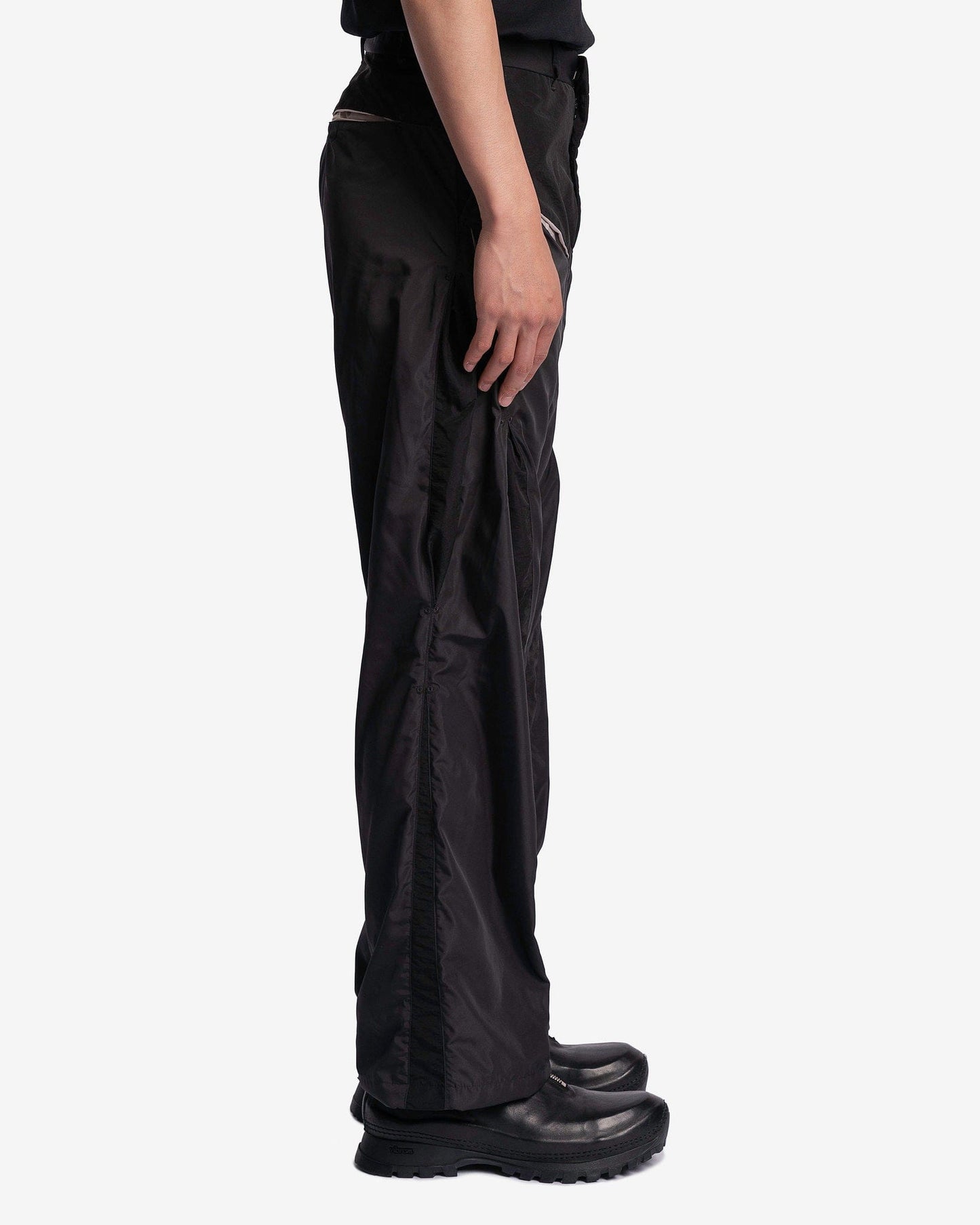 Kusikohc Men's Pants Incision Pants in Black