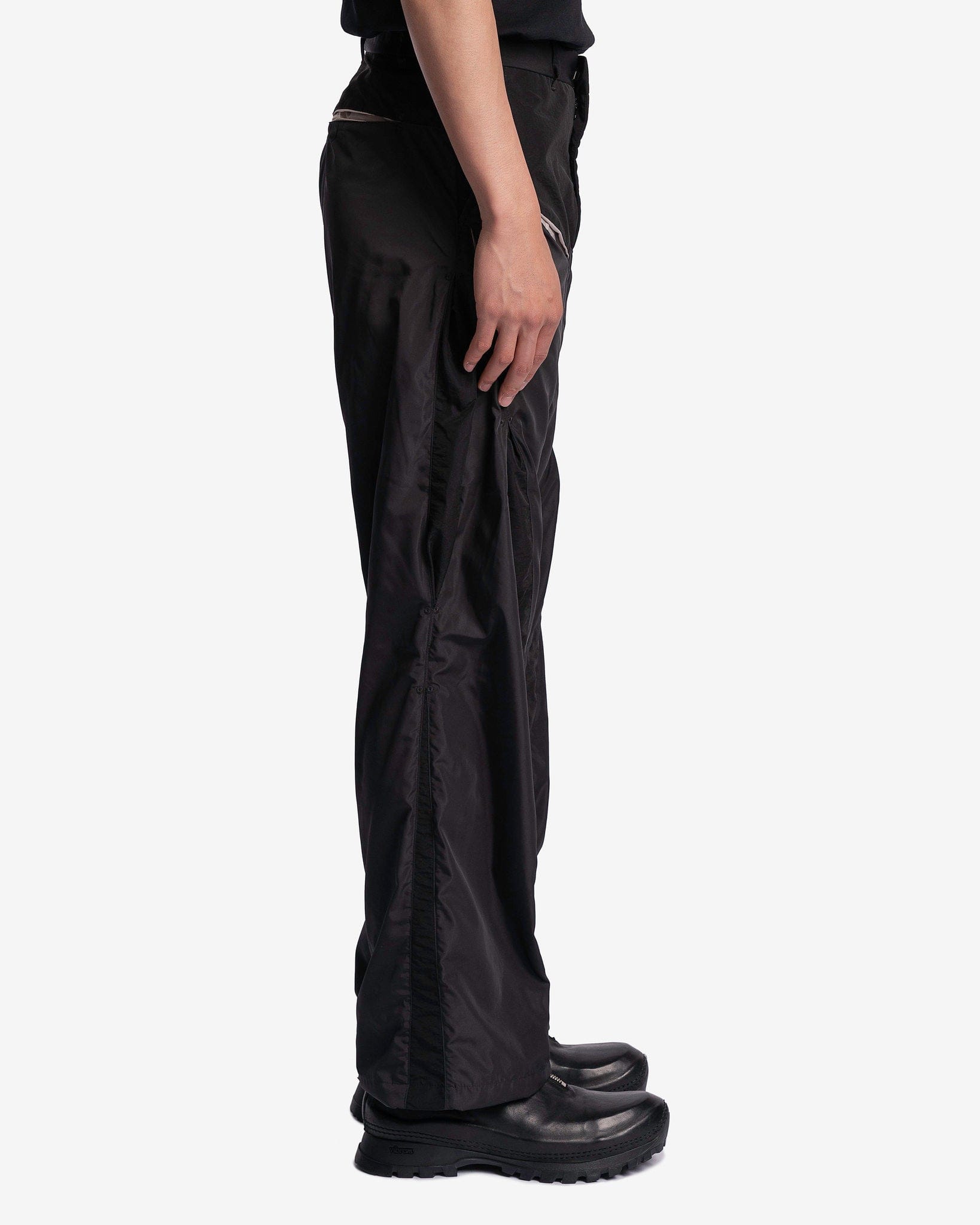 Kusikohc Men's Pants Incision Pants in Black
