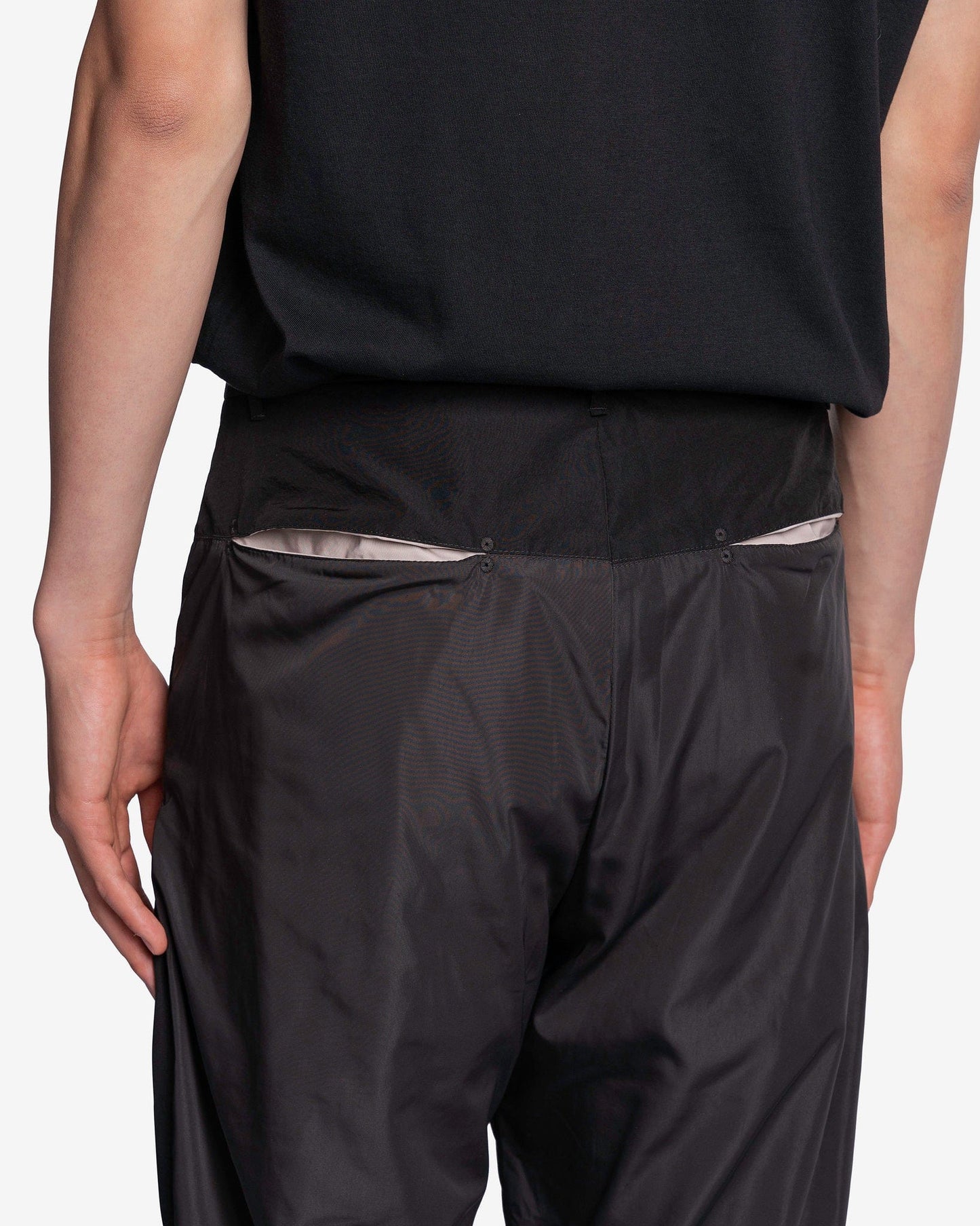 Kusikohc Men's Pants Incision Pants in Black