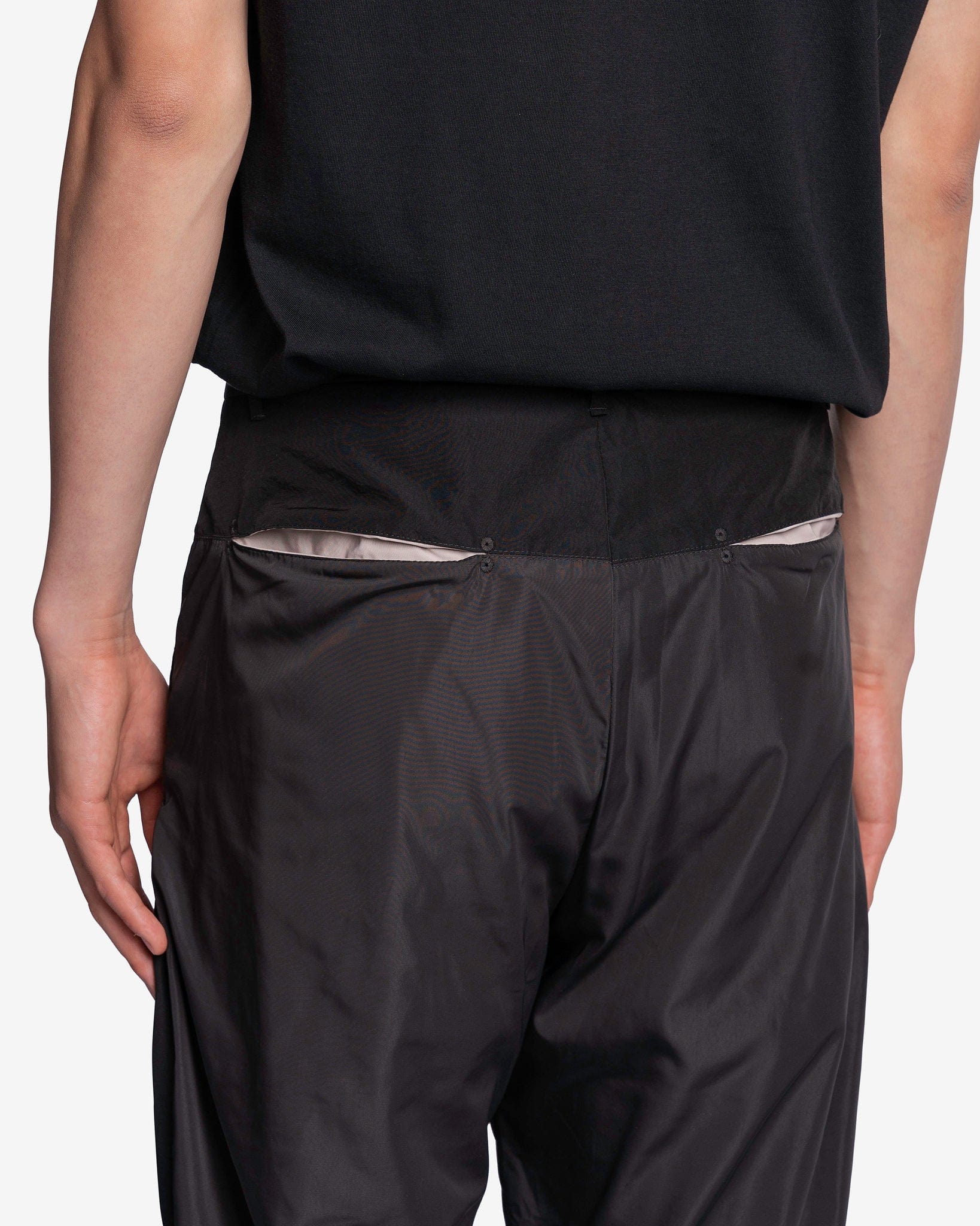 Kusikohc Men's Pants Incision Pants in Black