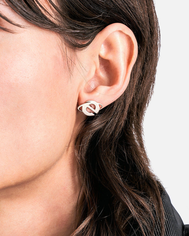 Secret of Manna Jewelry O/S Internet Explorer Earring in Silver