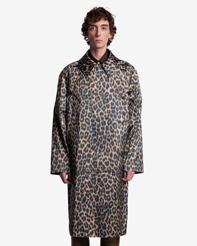 NAMACHEKO Men's Coat Irem Coat in Leopard Warp Print