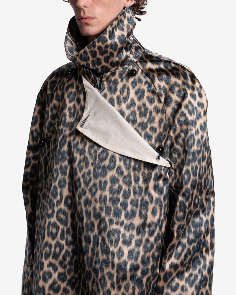 NAMACHEKO Men's Coat Irem Coat in Leopard Warp Print