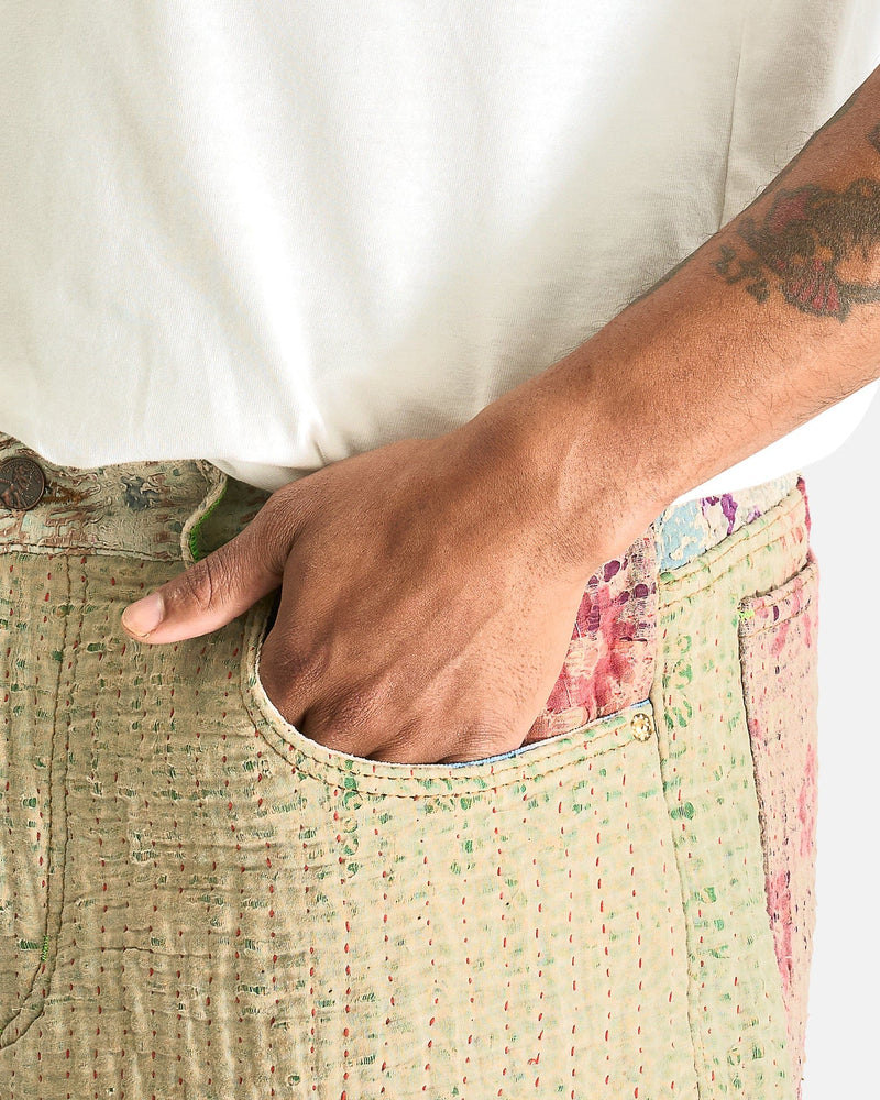 Better With Age Men's Pants Isaac Hand-Quilted Trouser in Multi