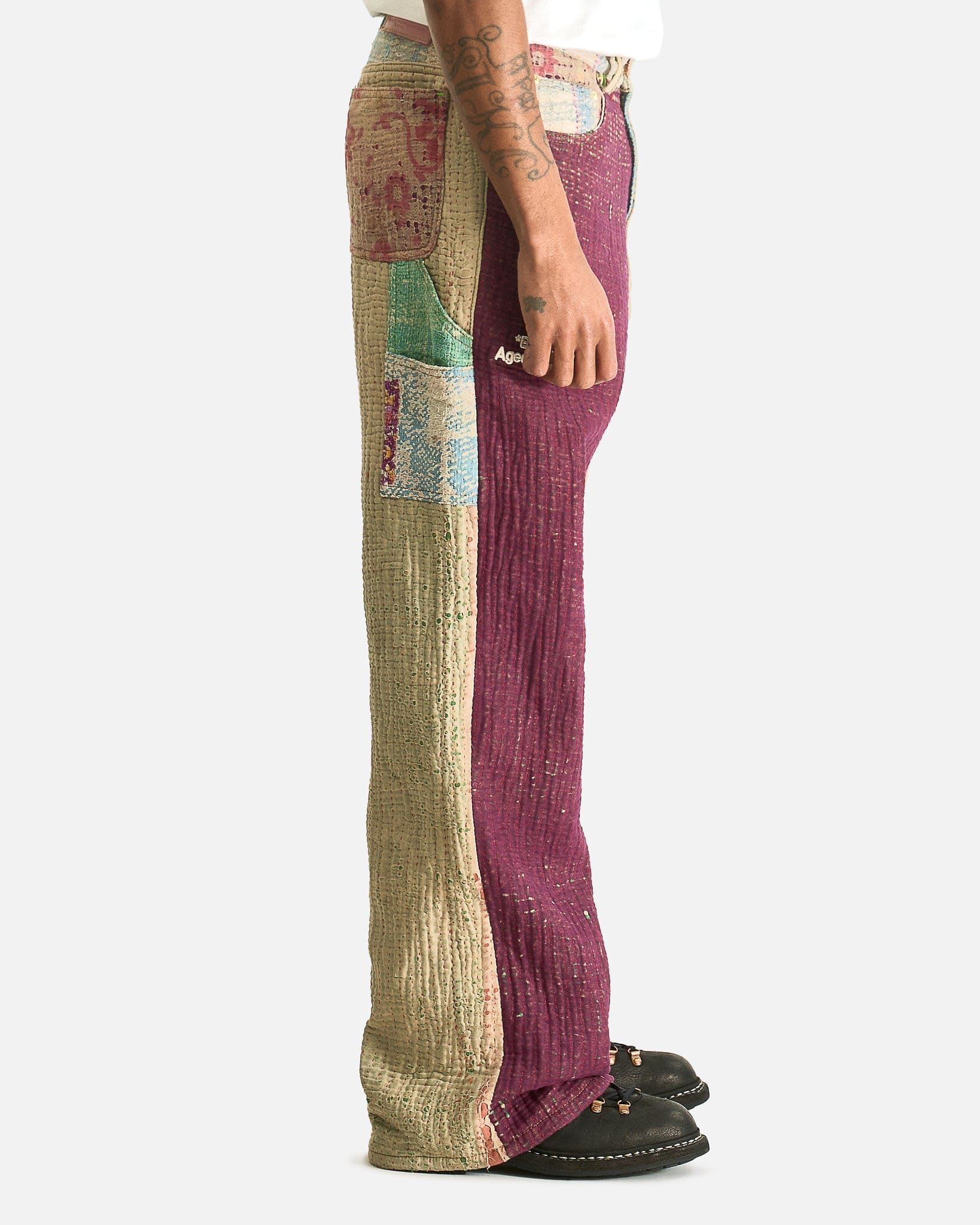 Better With Age Men's Pants Isaac Hand-Quilted Trouser in Multi