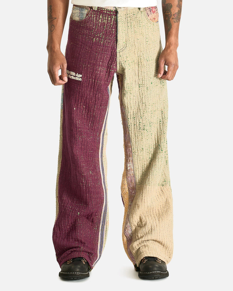 Better With Age Men's Pants Isaac Hand-Quilted Trouser in Multi