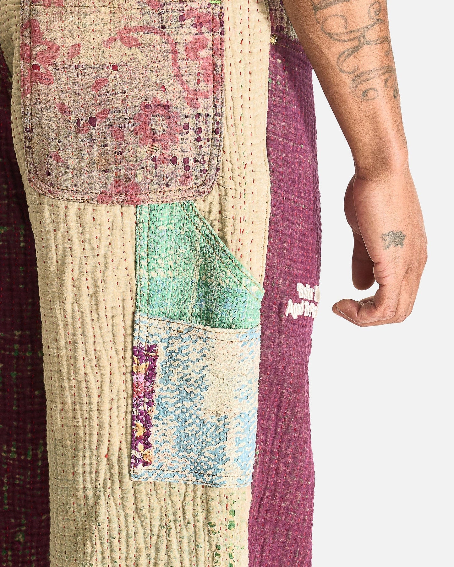 Better With Age Men's Pants Isaac Hand-Quilted Trouser in Multi