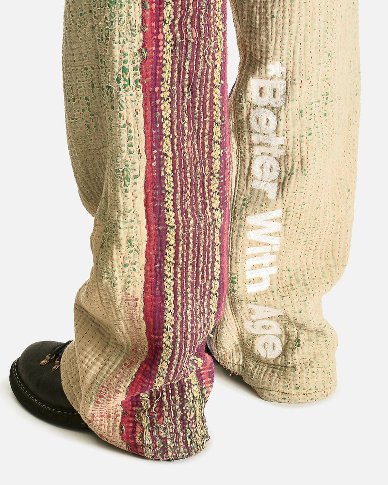 Better With Age Men's Pants Isaac Hand-Quilted Trouser in Multi