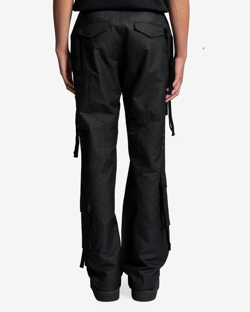 Andersson Bell Men's Pants Itakata Cargo Flare Pants in Black