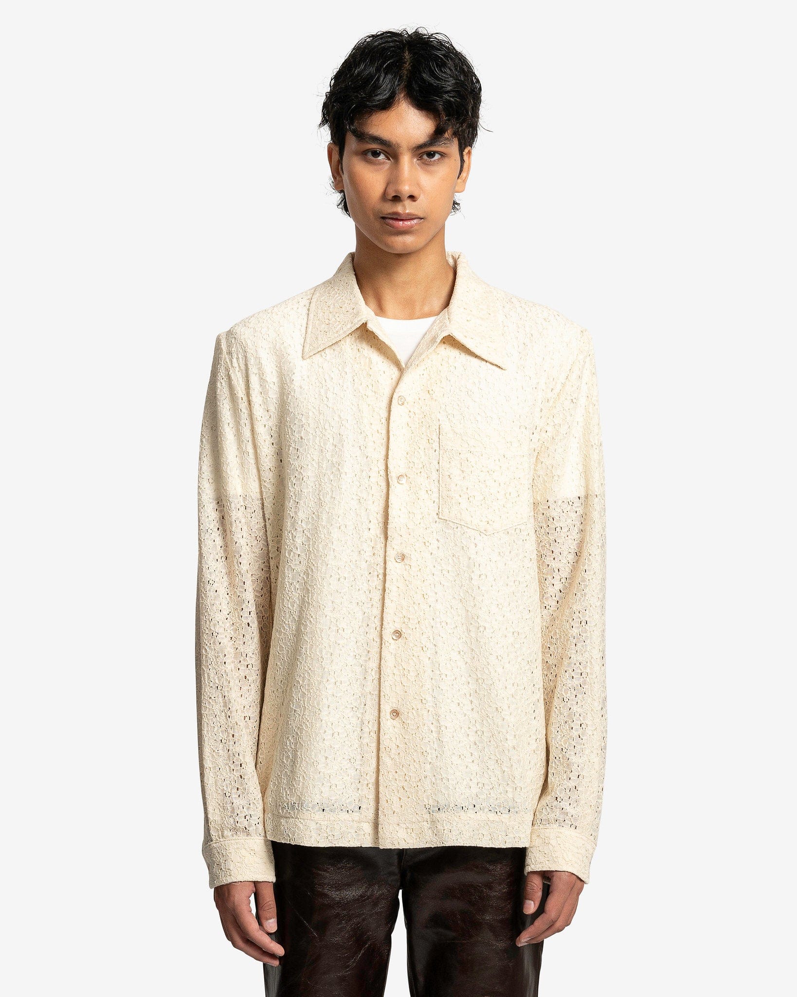Séfr jagou シャツ　Mサイズ Jagou Shirt in Four Petal White – SVRN