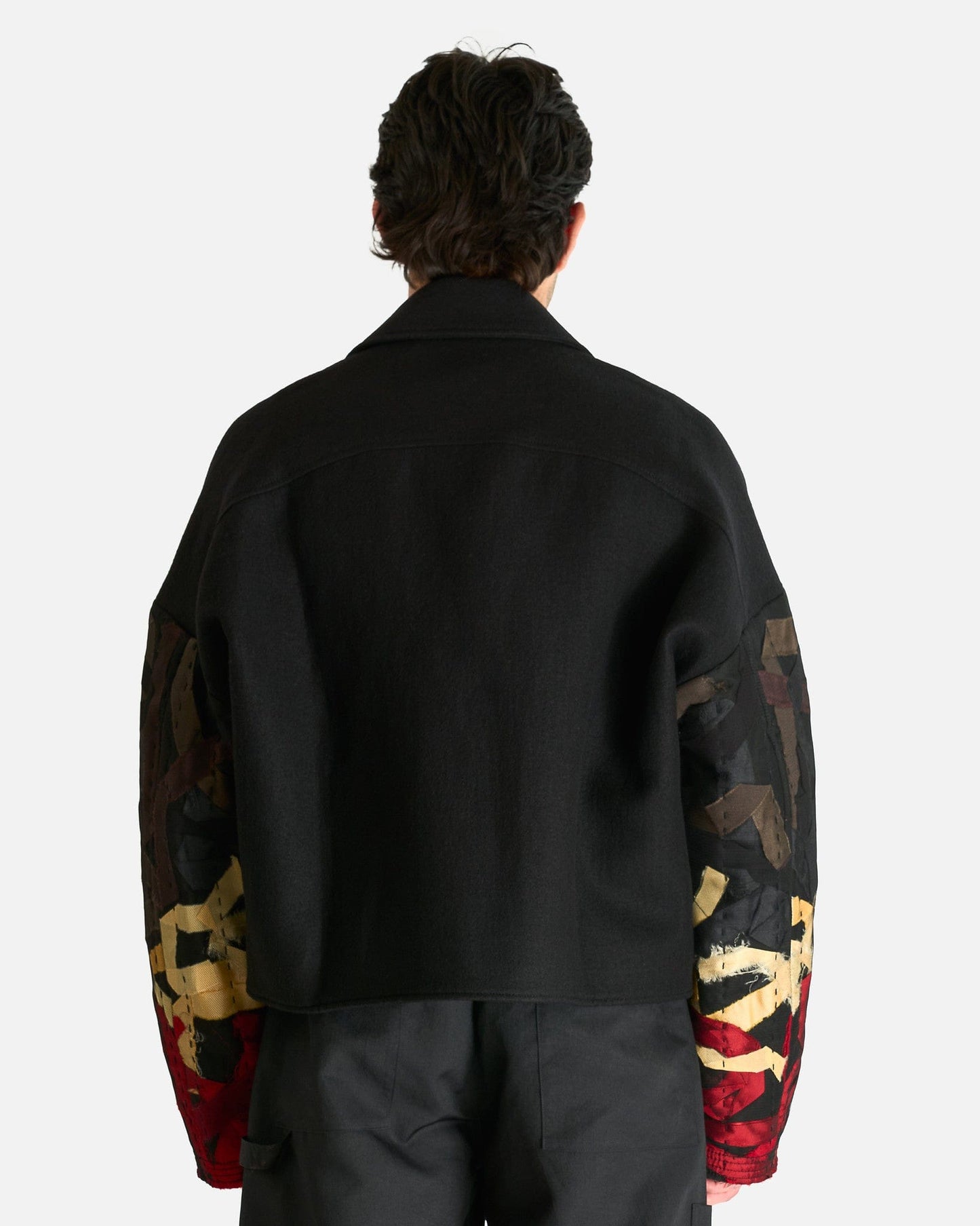 AUBERO Men's Jackets Jake Blouson Jacket in Black/Multi