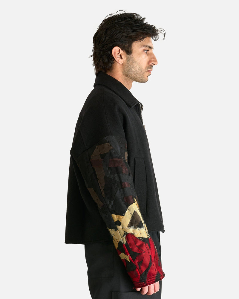 AUBERO Men's Jackets Jake Blouson Jacket in Black/Multi