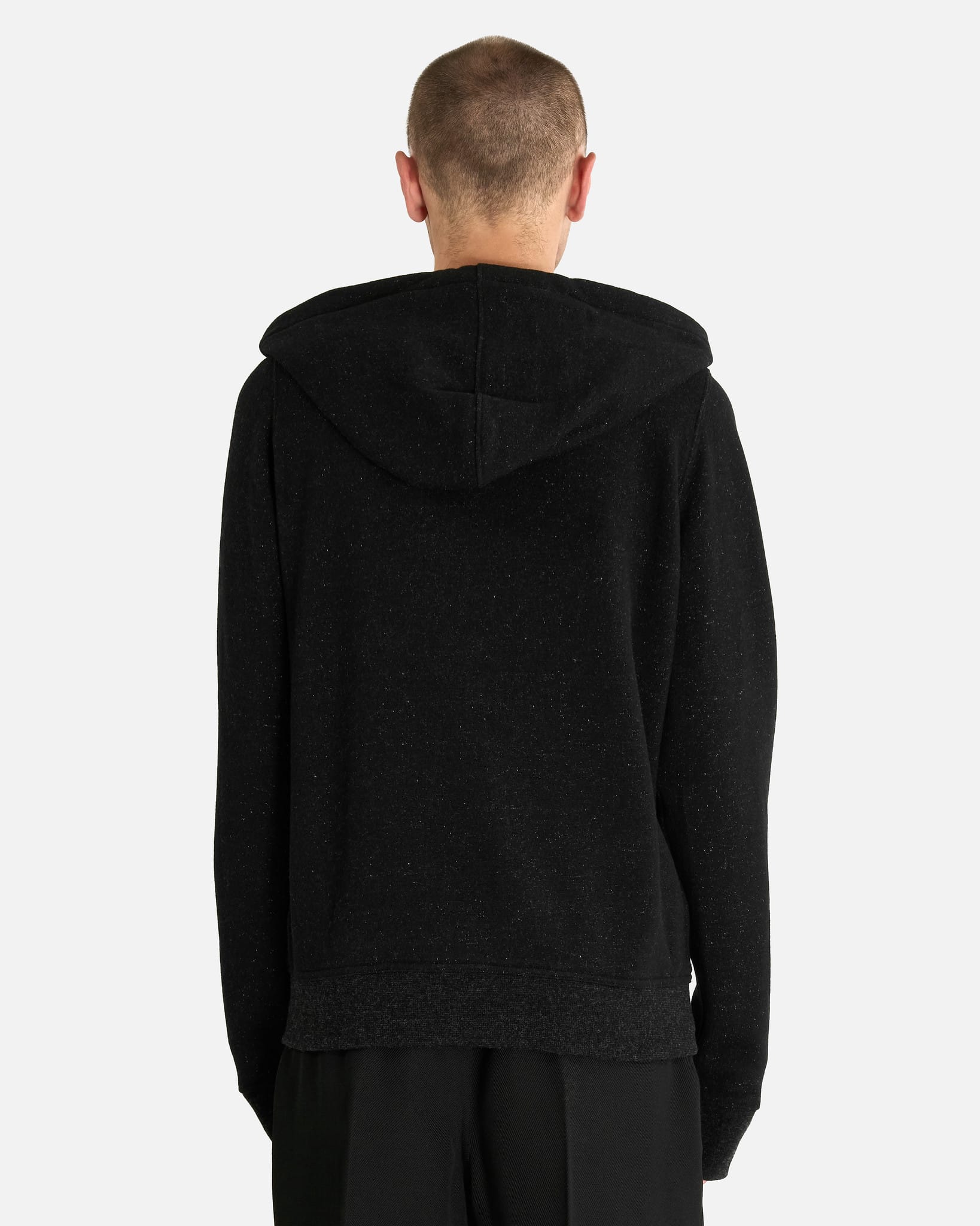 Rick Owens Men's Sweatshirts Jason Hoodie in Black