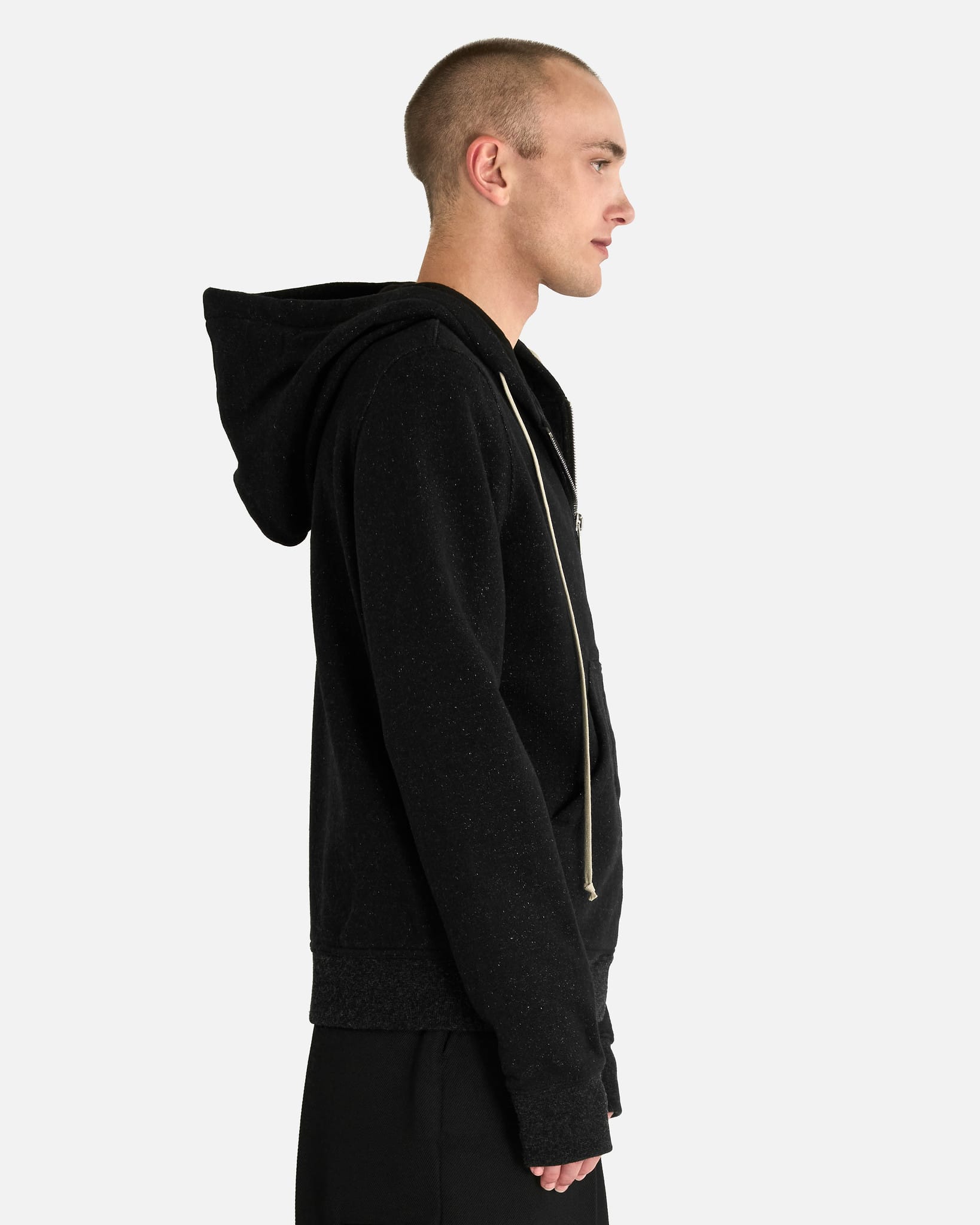 Rick Owens Men's Sweatshirts Jason Hoodie in Black