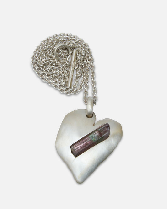 Parts of Four Jewelry OS Jazz's Solid Heart Necklace in Little / Elbaite / MA, ELB