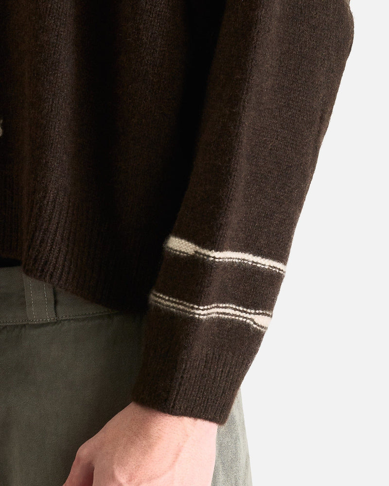 Enfants Riches Deprimes Men's Sweater Jean D. Sweater in Brown/Ivory