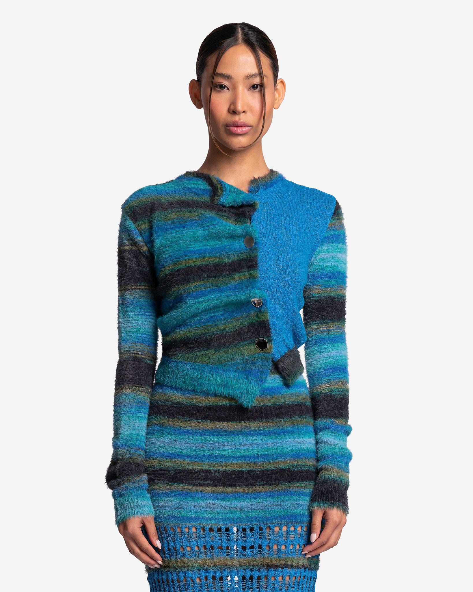 Andersson Bell Women Sweaters Jenny Melting Cardigan in Space Blue