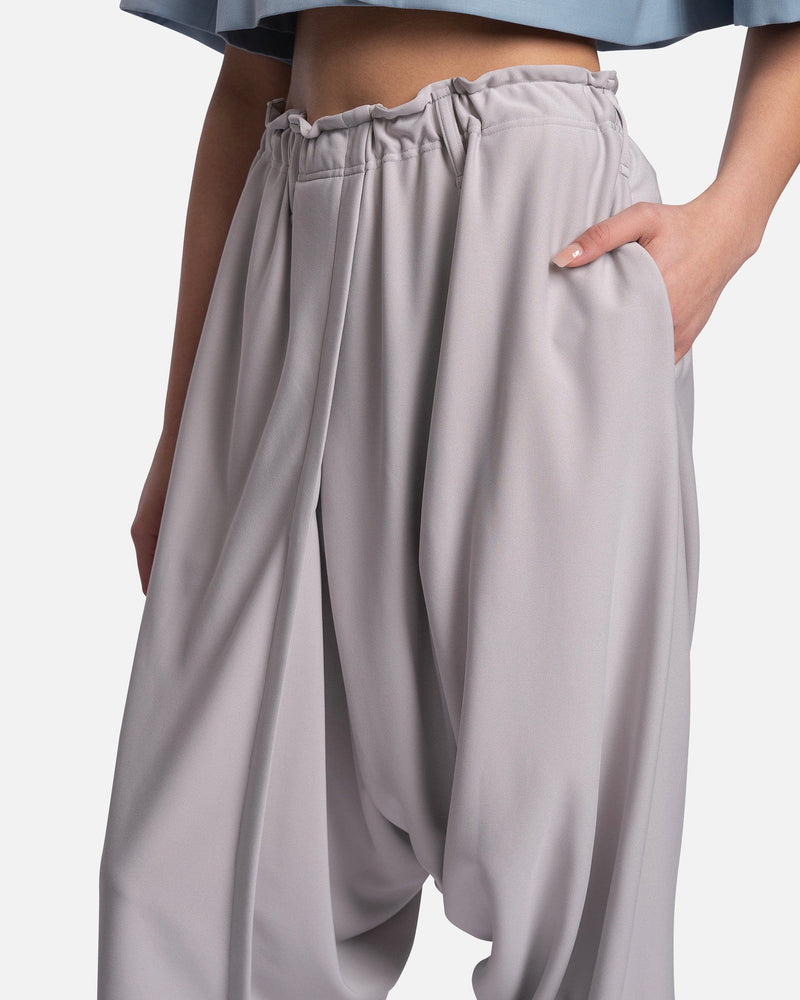 132 5. Issey Miyake Women Pants Jersey Bottoms Basic in Light Gray
