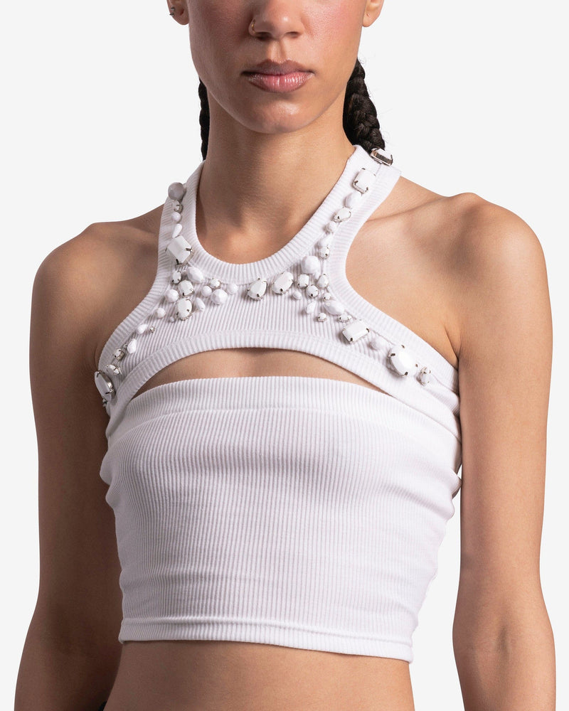 Undercover Women Tops Jewel Layered Top in White