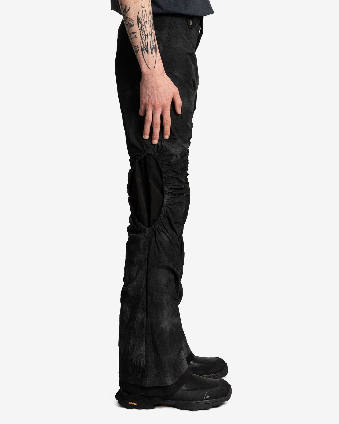 FFFPOSTALSERVICE Men's Pants Jigo Flare Trousers V1 in Black