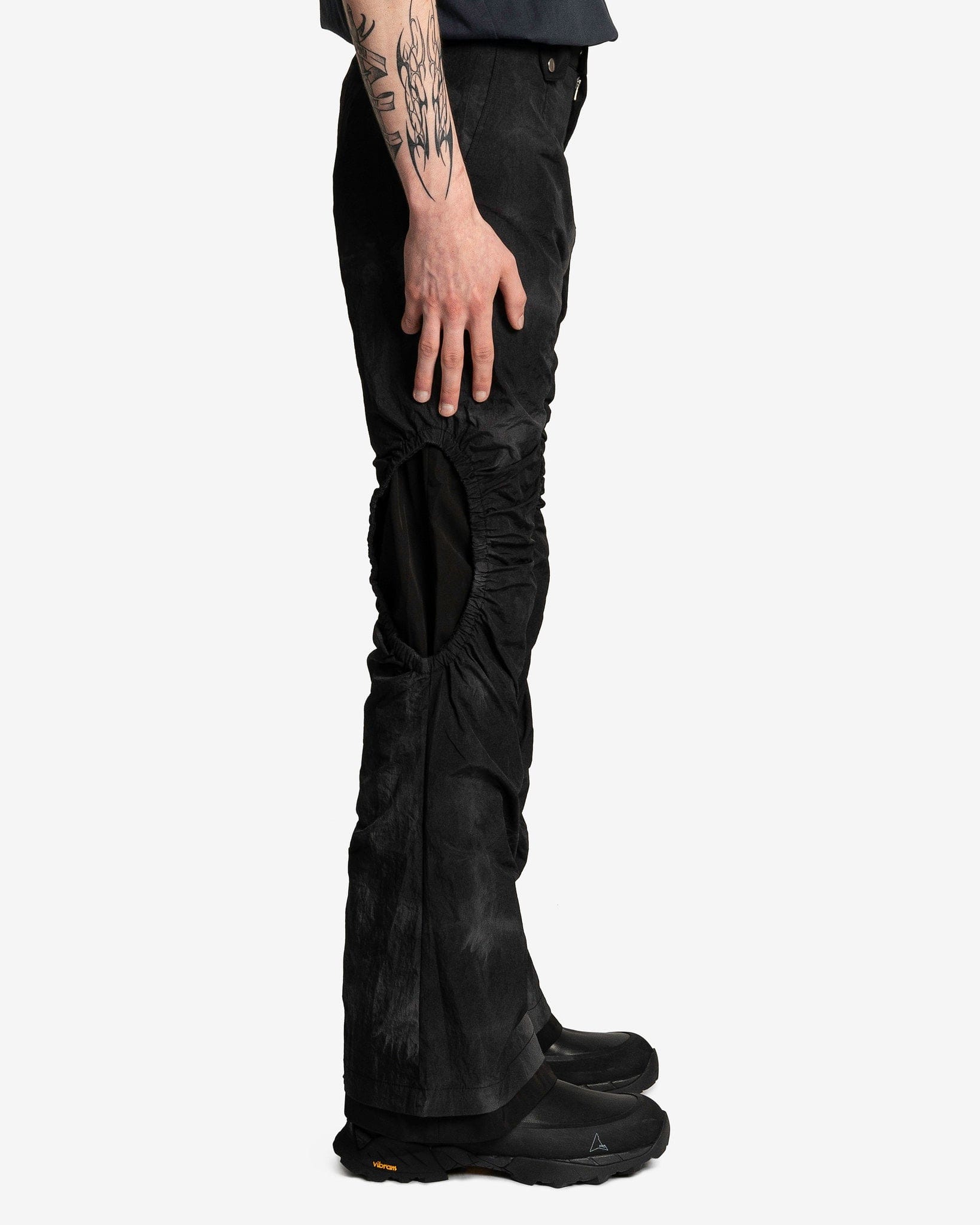 FFFPOSTALSERVICE Men's Pants Jigo Flare Trousers V1 in Black