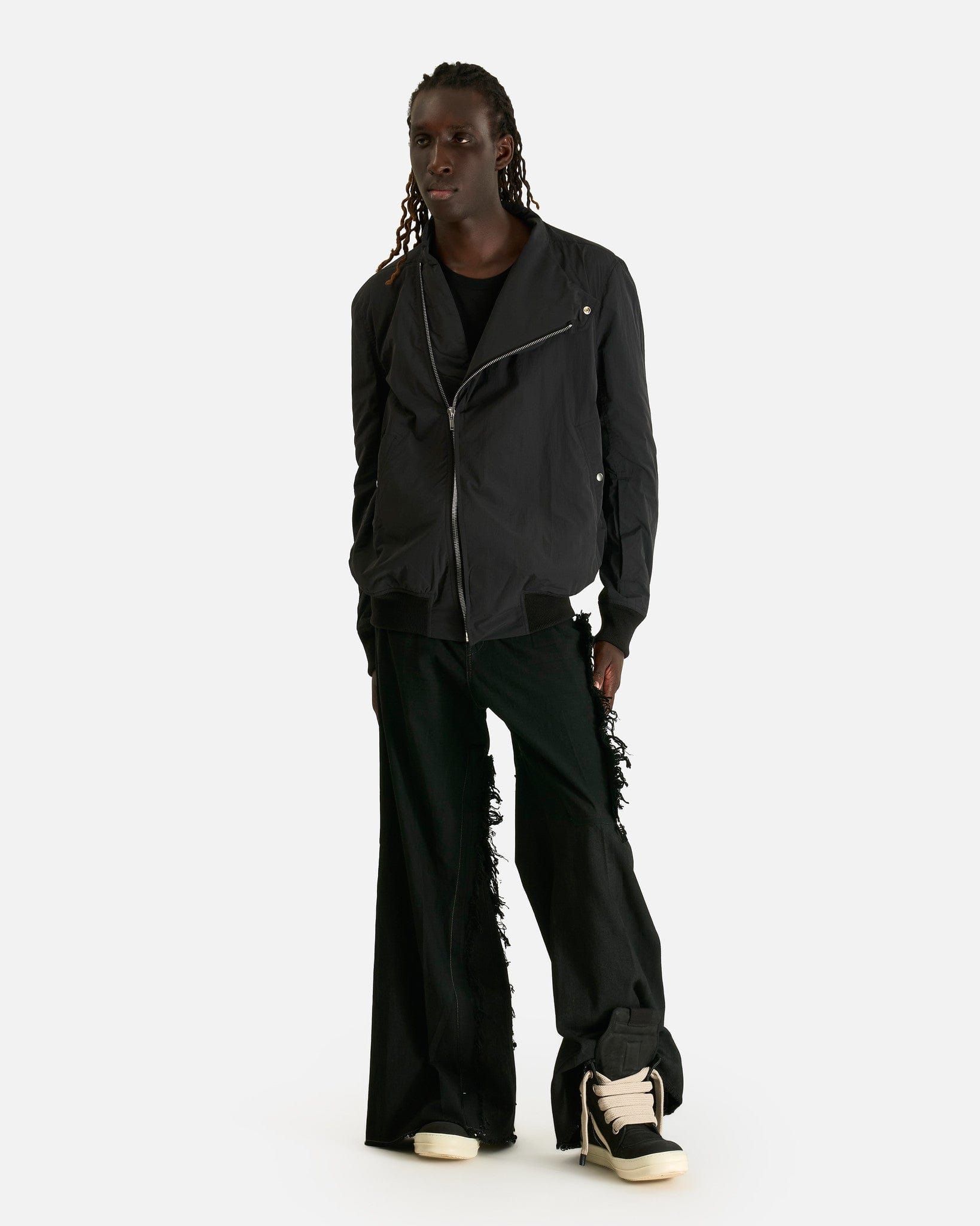 Rick Owens Men's Pants Joris Trousers in Black