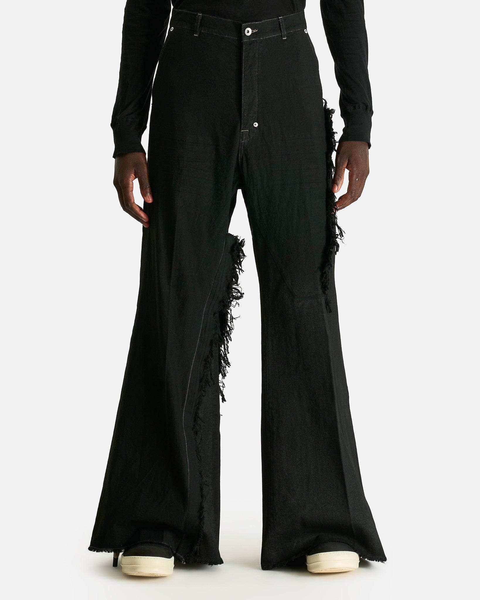 Rick Owens Men's Pants Joris Trousers in Black