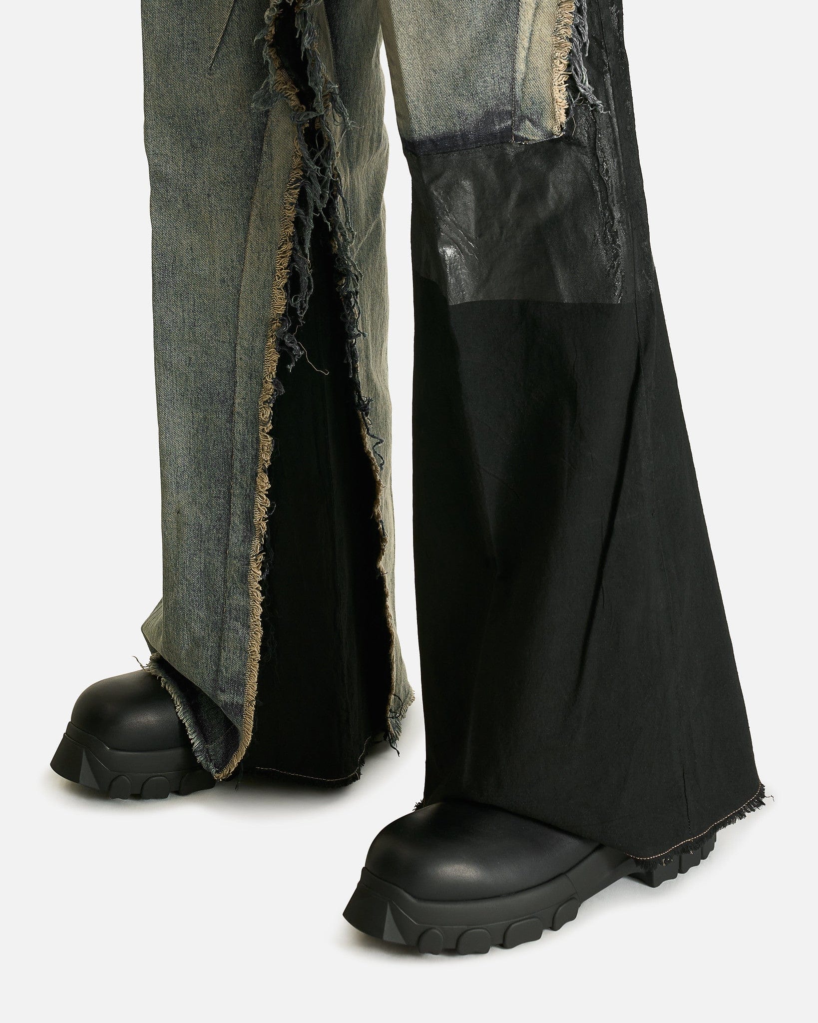 Rick Owens Men's Jeans Joris Trousers in Dirty Hustler/Black