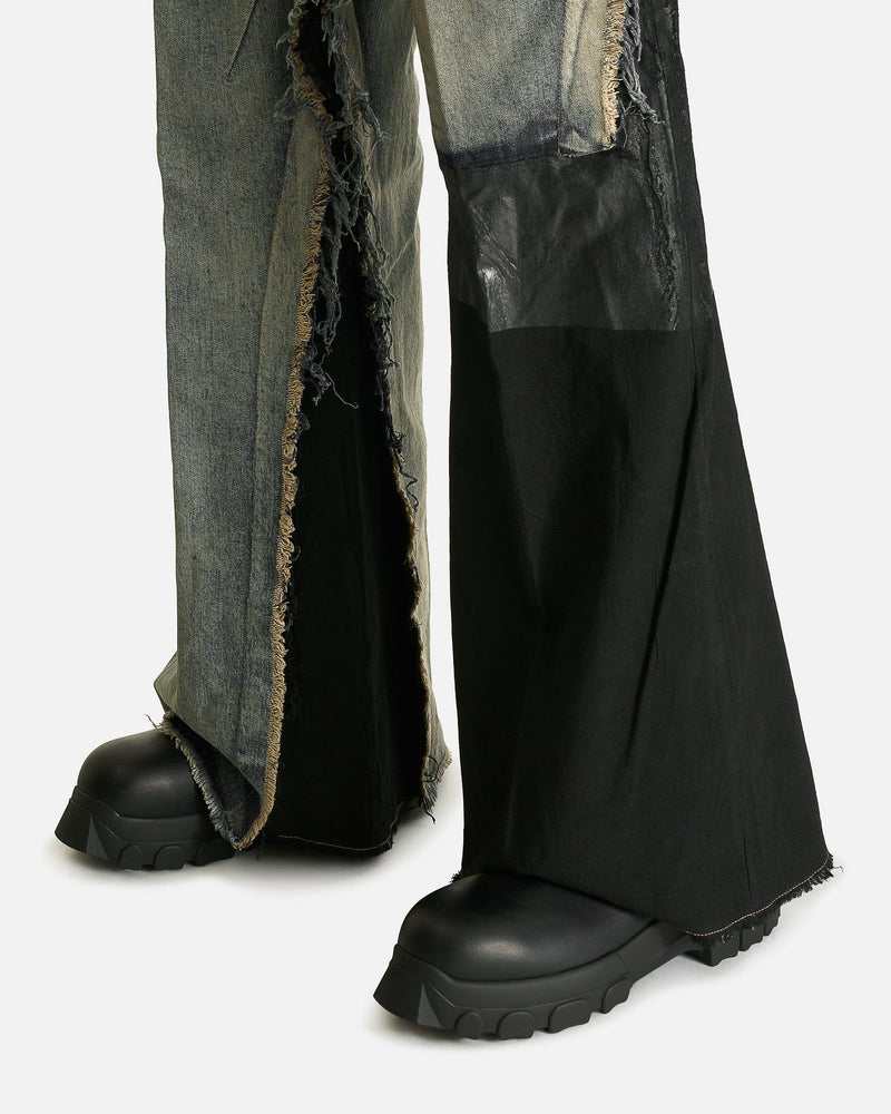 Rick Owens Men's Jeans Joris Trousers in Dirty Hustler/Black