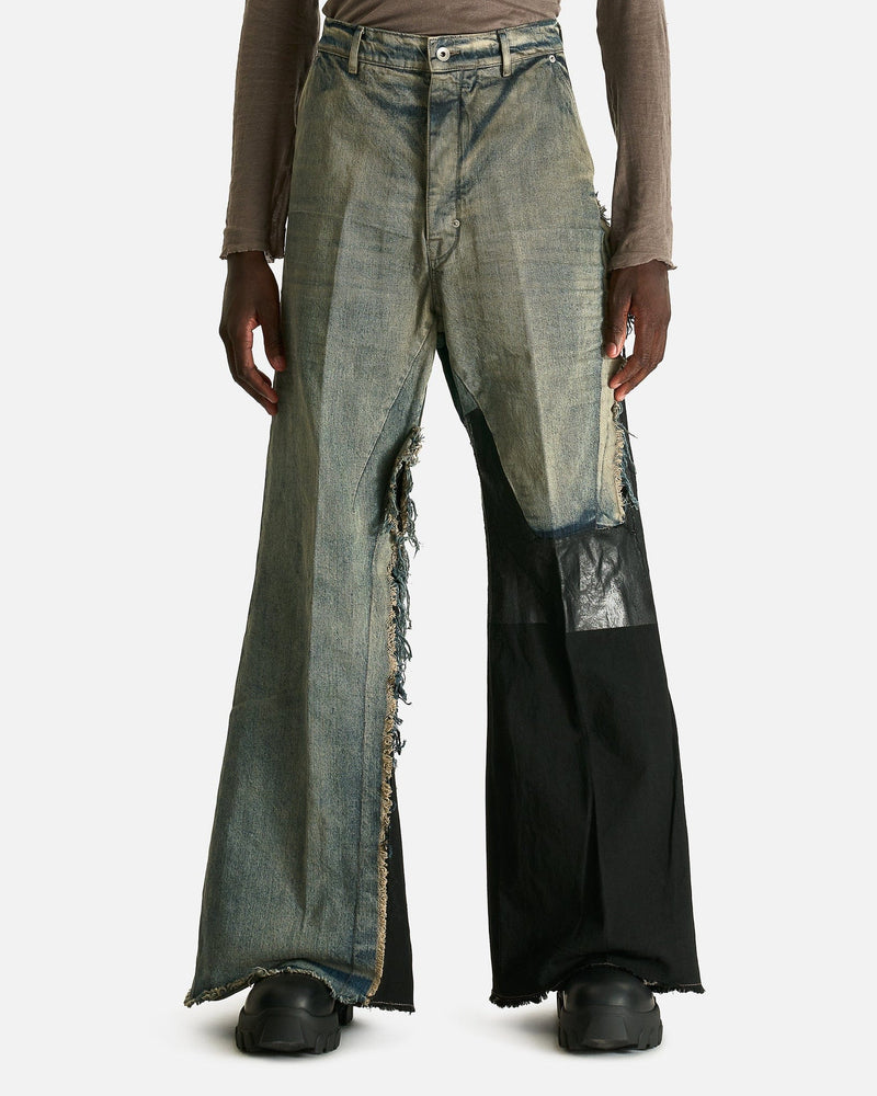 Rick Owens Men's Jeans Joris Trousers in Dirty Hustler/Black