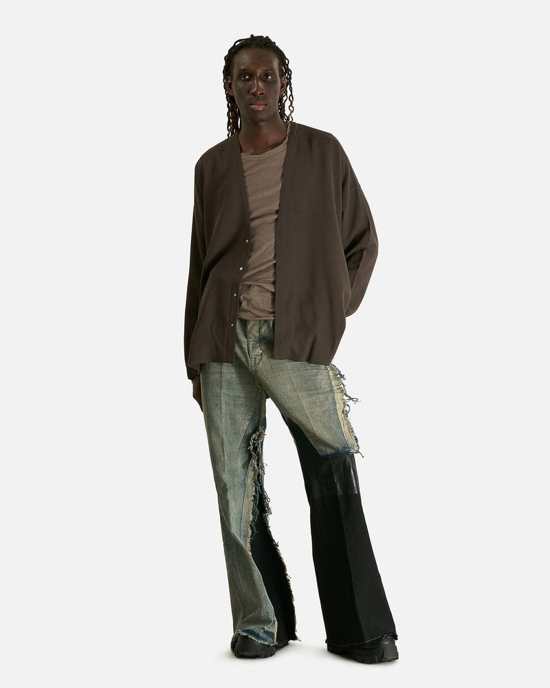 Rick Owens Men's Jeans Joris Trousers in Dirty Hustler/Black