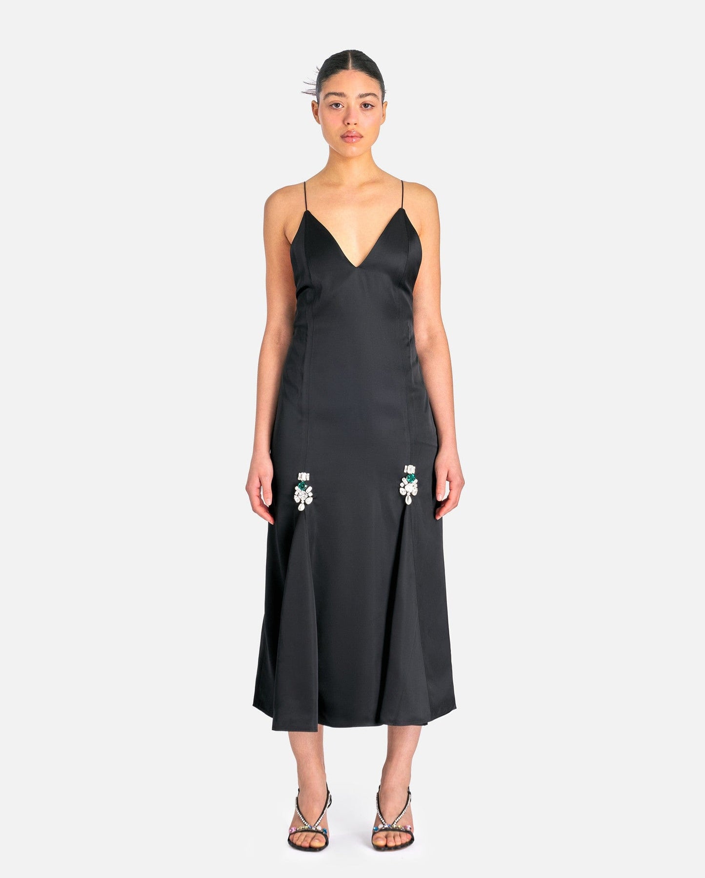 Wales Bonner Women Dresses Josephine Dress in Black