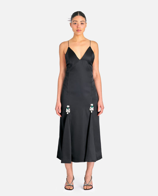 Wales Bonner Women Dresses Josephine Dress in Black