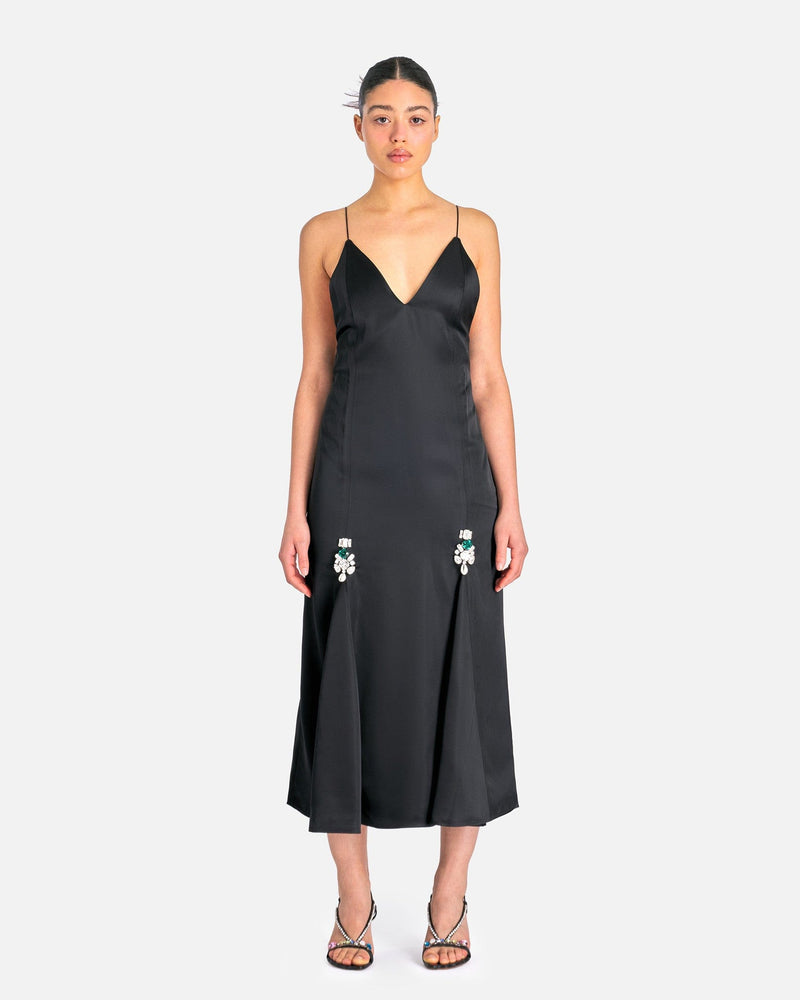 Wales Bonner Women Dresses Josephine Dress in Black