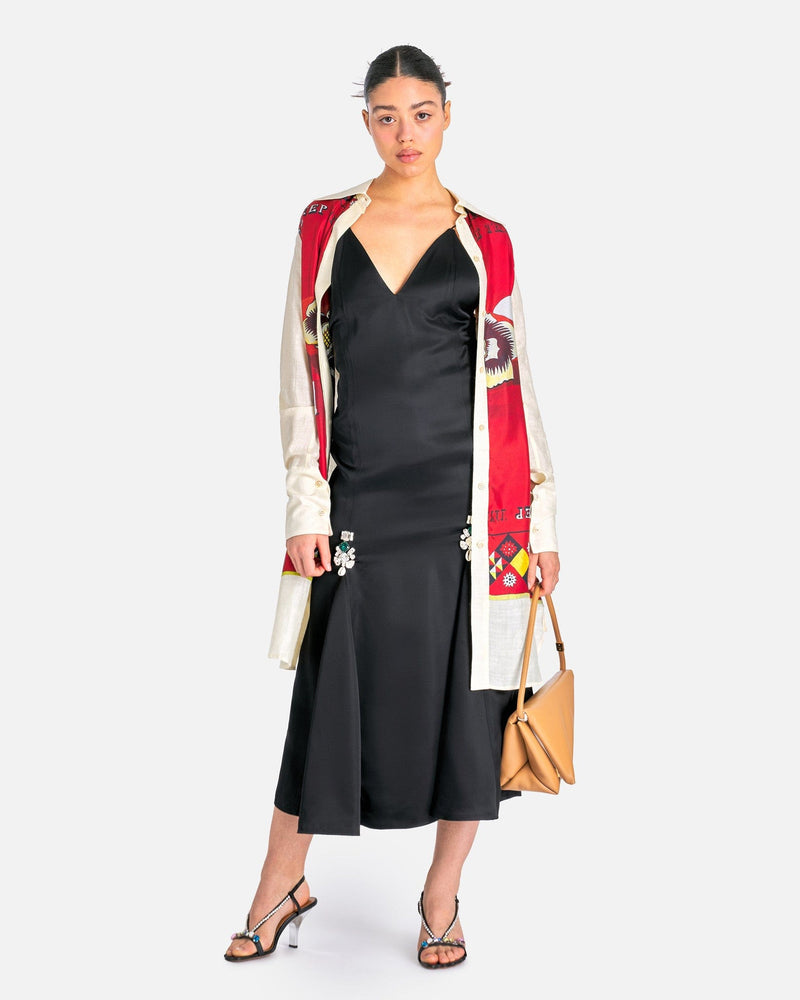 Wales Bonner Women Dresses Josephine Dress in Black