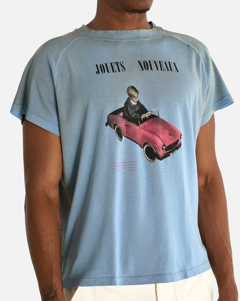 Enfants Riches Deprimes Men's T-shirts Jouets Nouveaux Raglan T-Shirt in Sun Faded Blue