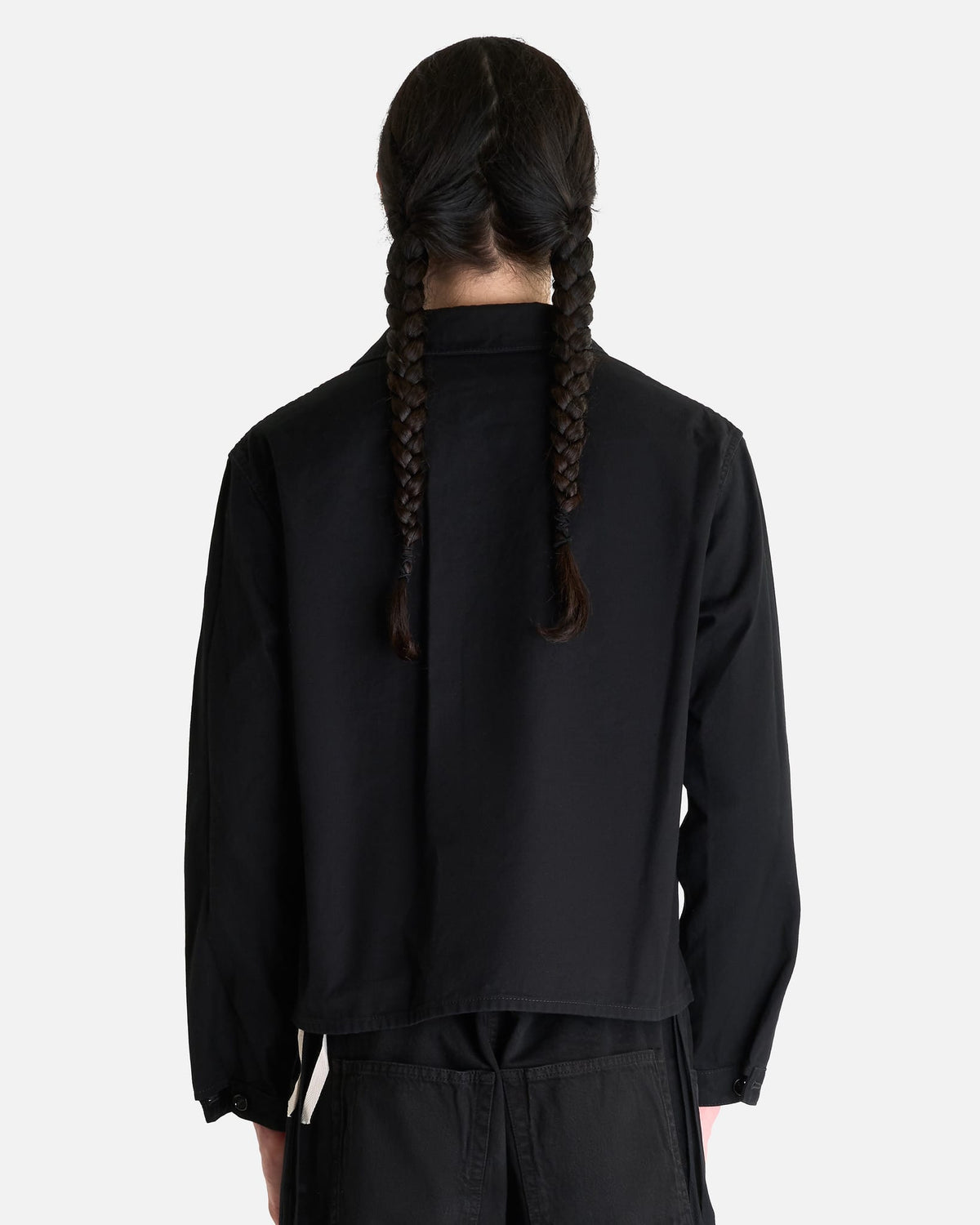 Ann Demeulemeester Men's Shirts Juel Boxy Overshirt in Black