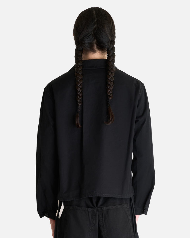 Ann Demeulemeester Men's Shirts Juel Boxy Overshirt in Black