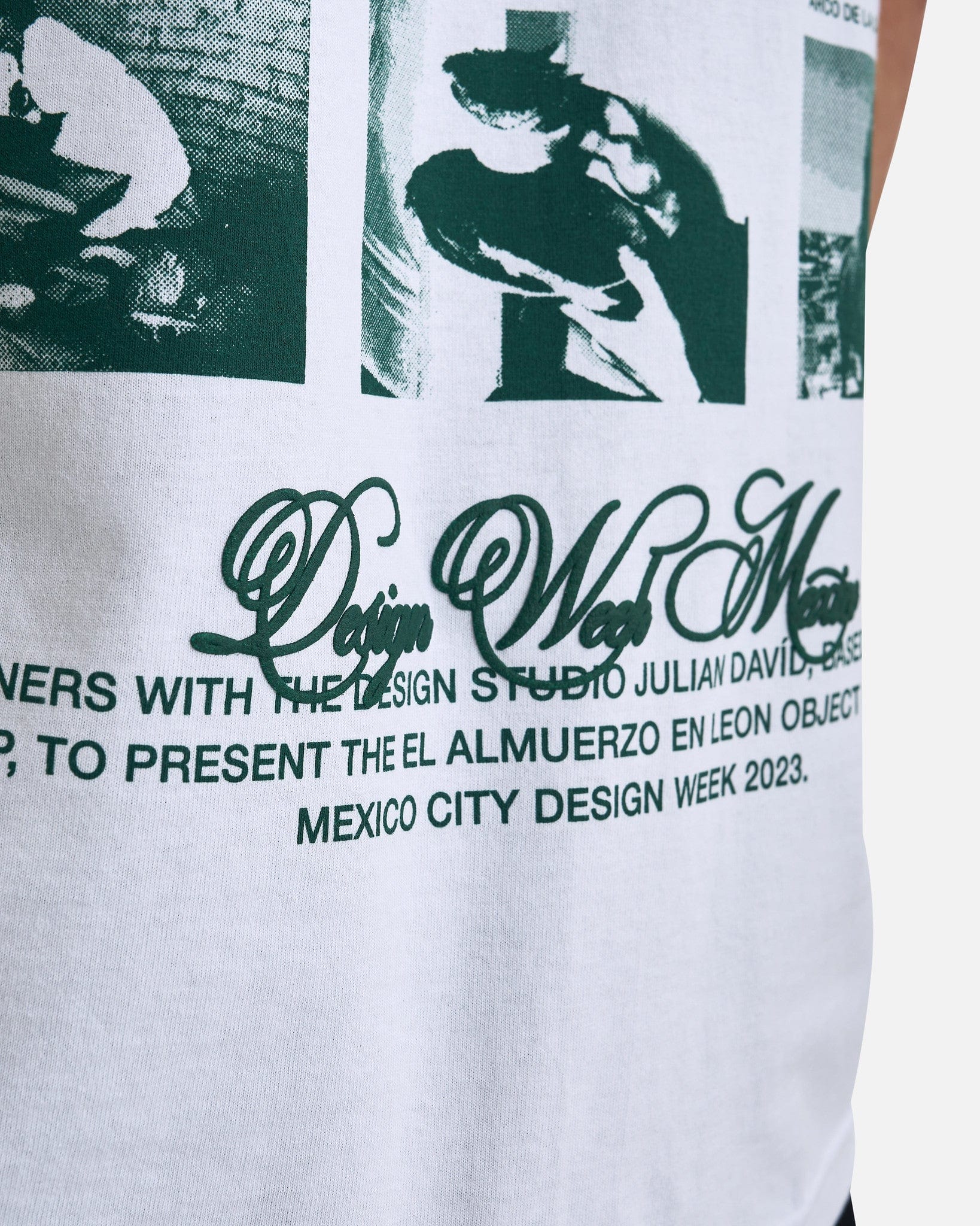 SVRN Men's T-Shirts Julian David CDMX Design Week T-Shirt in White