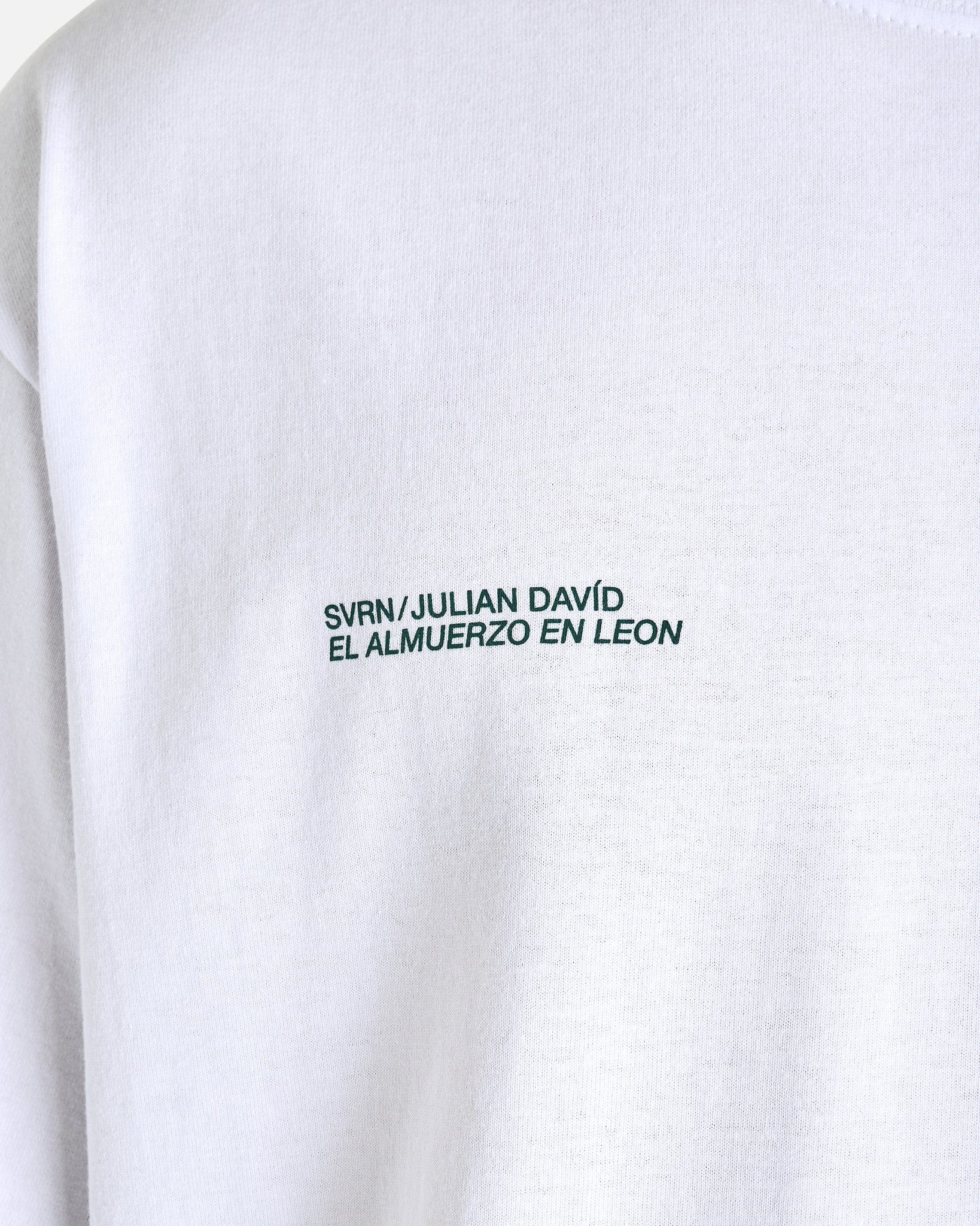 SVRN Men's T-Shirts Julian David CDMX Design Week T-Shirt in White