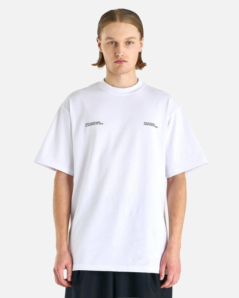 SVRN Men's T-Shirts Julian David CDMX Design Week T-Shirt in White