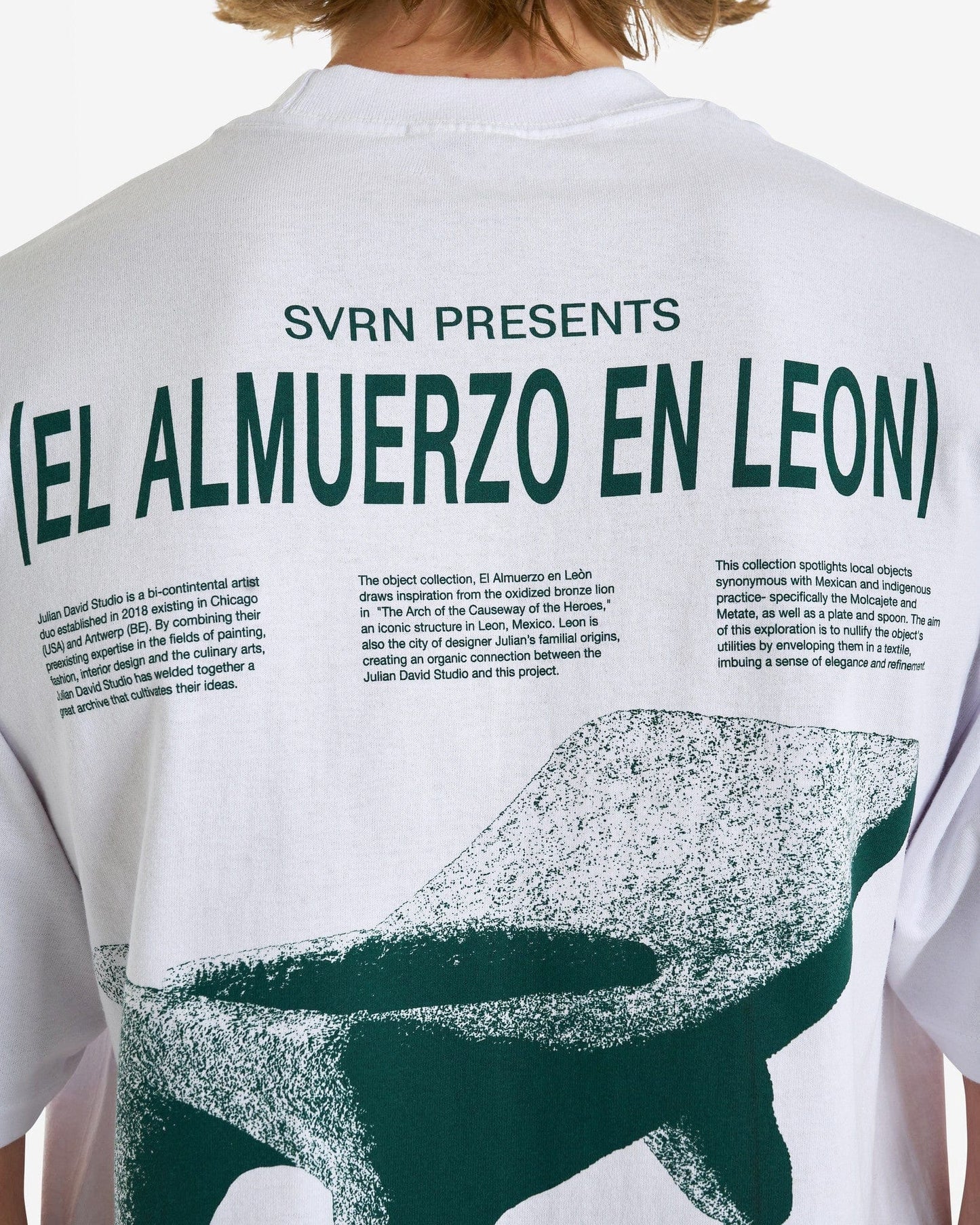 SVRN Men's T-Shirts Julian David CDMX Design Week T-Shirt in White