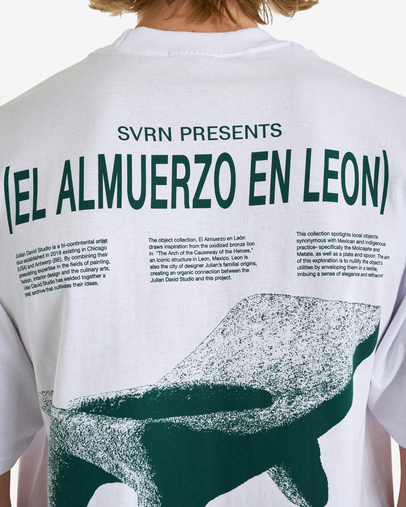 SVRN Men's T-Shirts Julian David CDMX Design Week T-Shirt in White