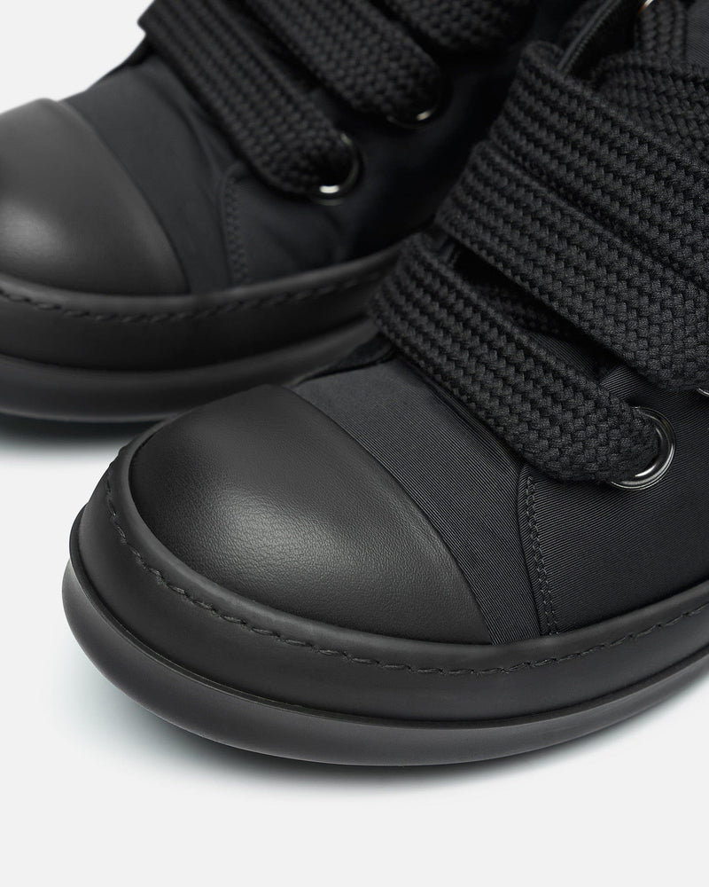 Rick Owens DRKSHDW Men's Sneakers Jumbo Lace Puffer in All Black