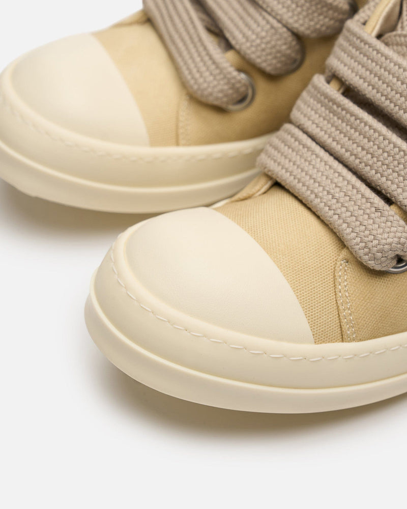 Rick Owens DRKSHDW Men's Sneakers Jumbo Lace Puffer in Parchment/Milk