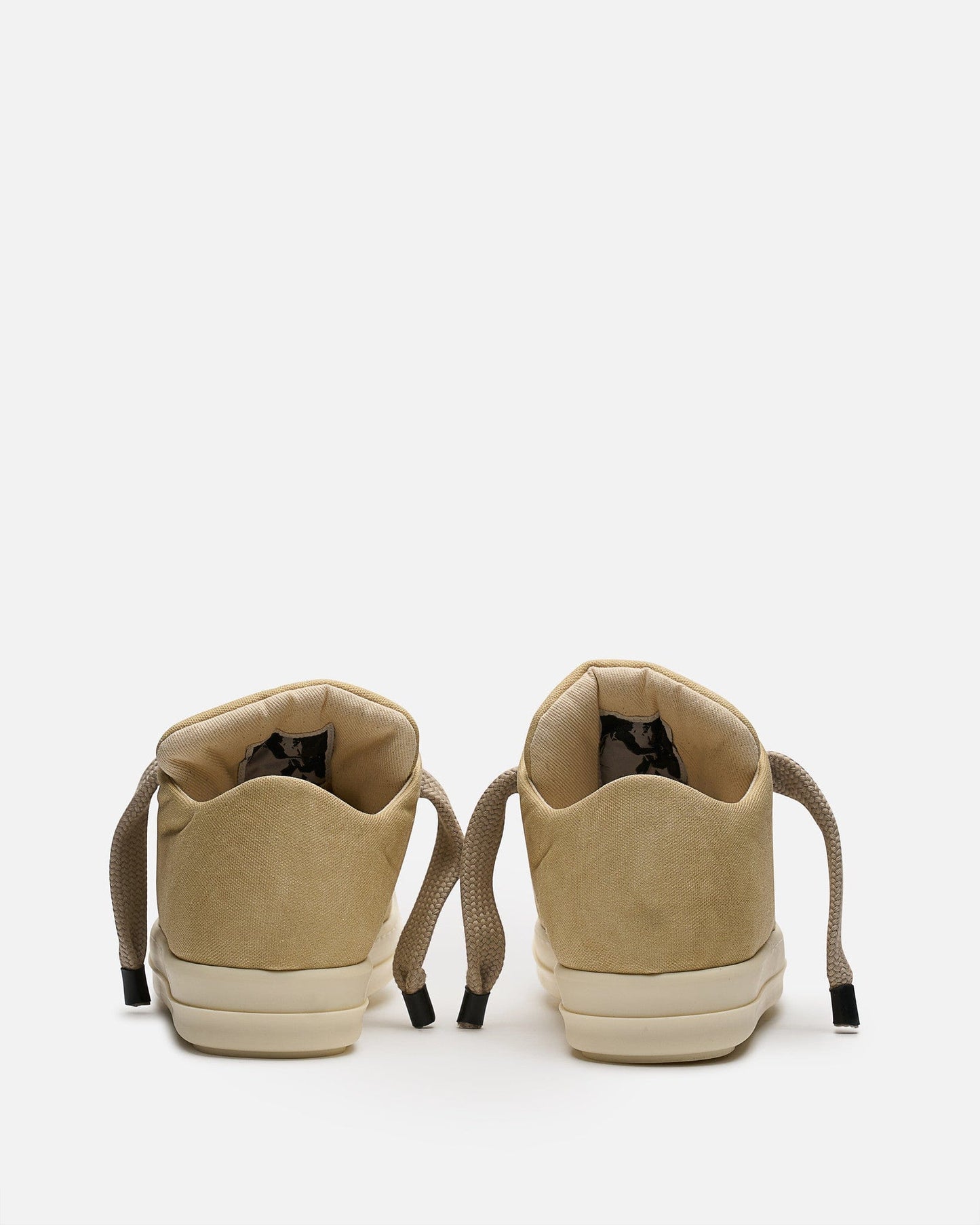 Rick Owens DRKSHDW Men's Sneakers Jumbo Lace Puffer in Parchment/Milk