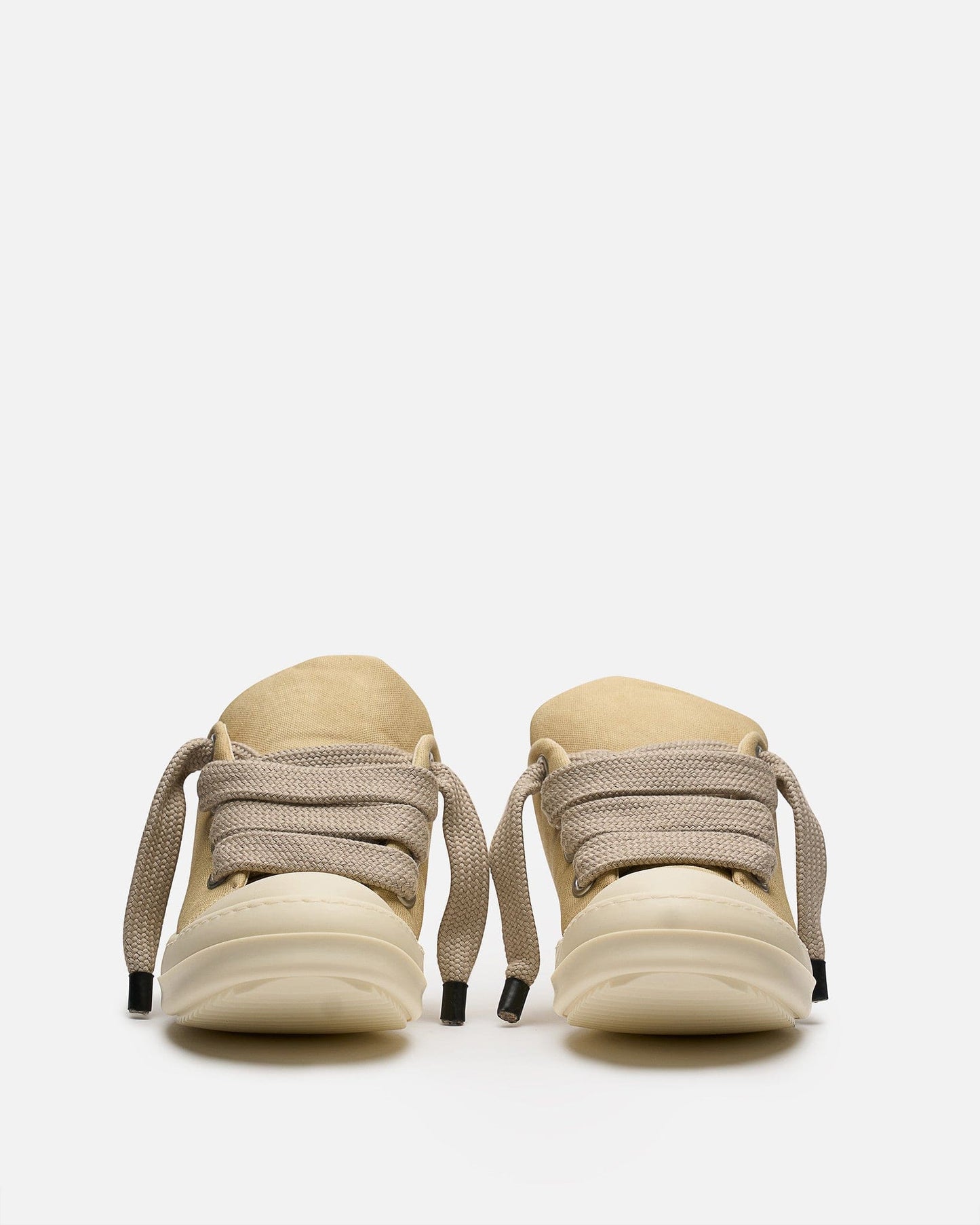 Rick Owens DRKSHDW Men's Sneakers Jumbo Lace Puffer in Parchment/Milk
