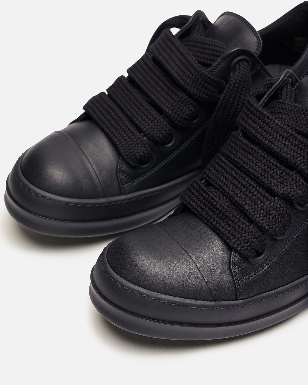 Rick Owens Men's Sneakers Jumbo Lace Sneaker in All Black