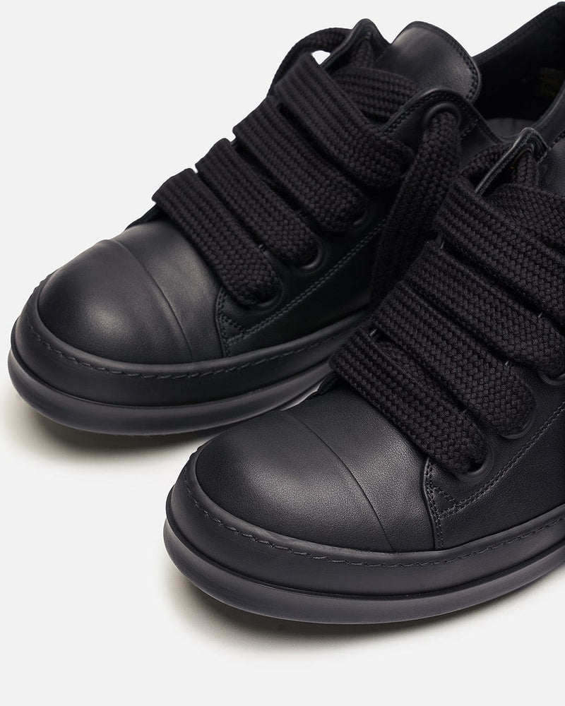 Rick Owens Men's Sneakers Jumbo Lace Sneaker in All Black