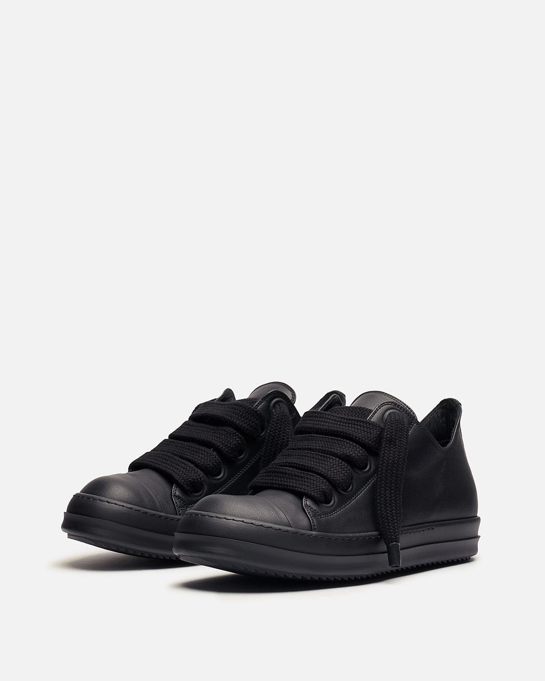 Rick Owens Men's Sneakers Jumbo Lace Sneaker in All Black
